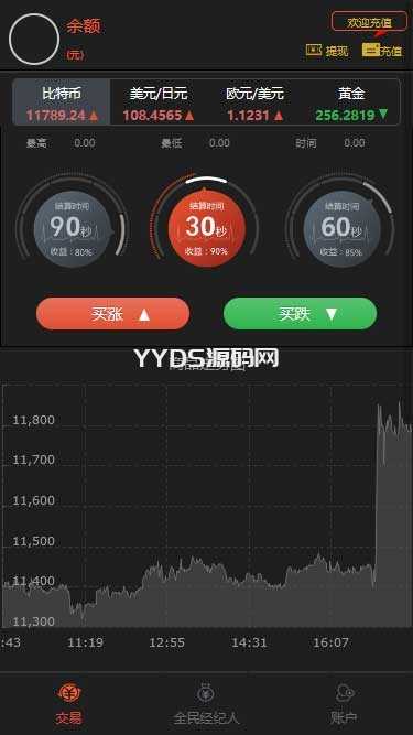 全新UI微交易系统,微盘源码带风控+安装说明