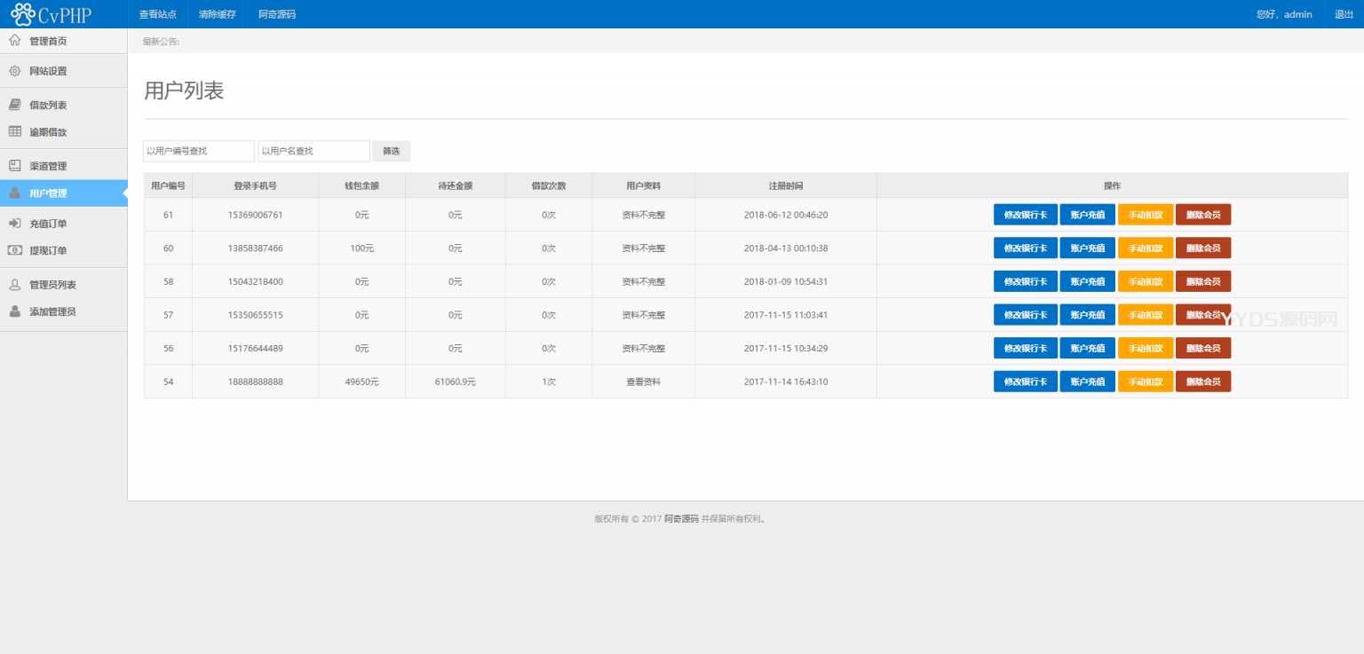 【征信小额贷】对接征信验证可封装安卓+IOS