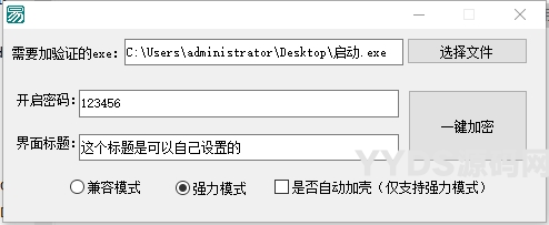 任意exe程序加打开密码源码
