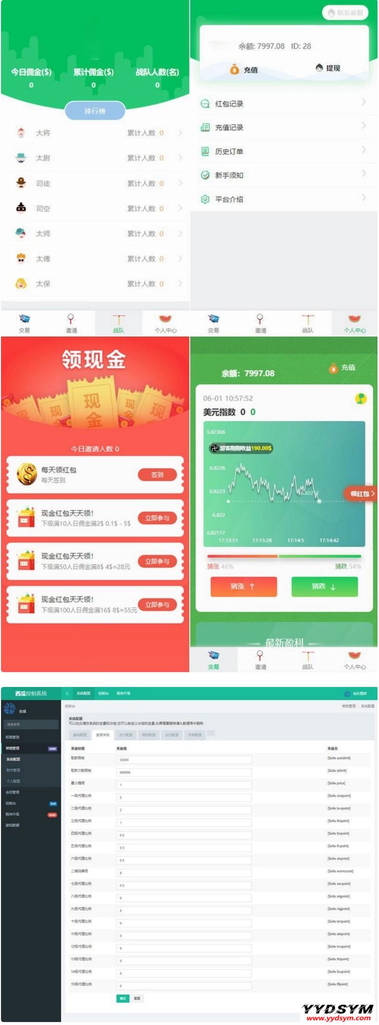 清新自然区块链币圈源码-免微信公众号版+连接付款+营销推广K线一切正常源码